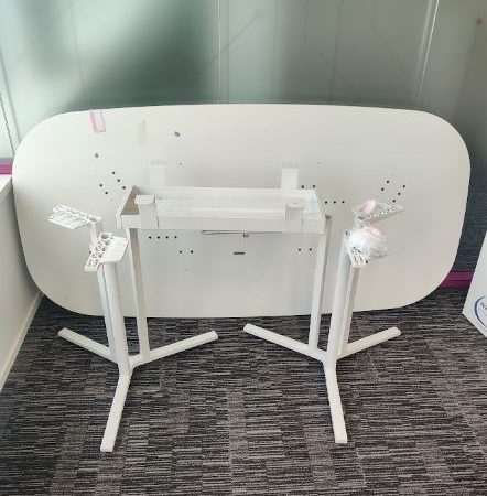 Table de réunion ovale 200x100 SAPHIR - OCCASION – Image 3