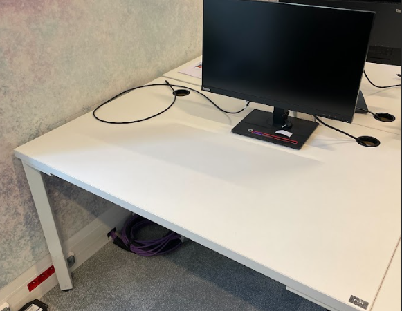 Bureau individuel COTON 120x80 - OCCASION – Image 2