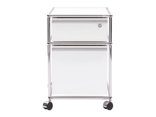 Caisson USM 2 tiroirs- Caisson USM blanc 2 tiroirs-