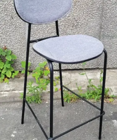 Chaise mi-haute DONNY gris - OCCASION – Image 4