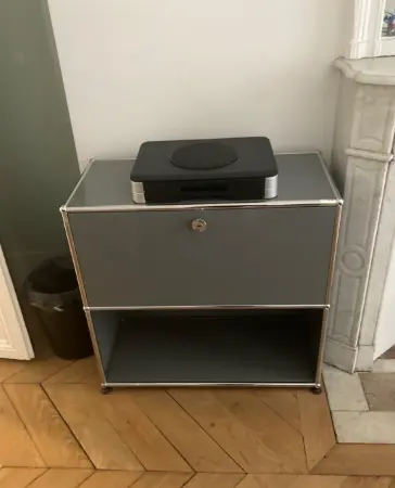 Meuble USM 2 cases gris moyen - OCCASION – Image 2