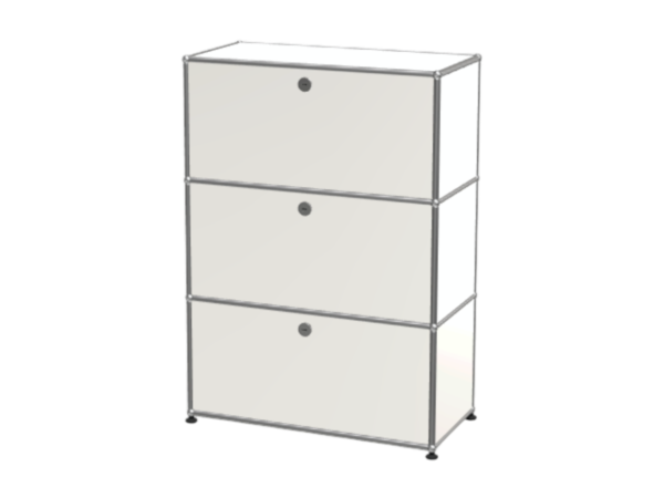 Meuble-USM-3-blocs-blanc-pur-3-portes-ROLANDE-OCCASION