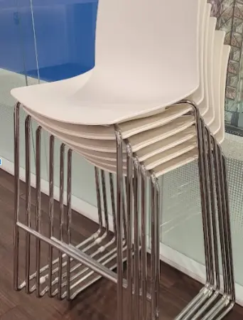 Chaise haute blanche GENEVIEVE - OCCASION – Image 2