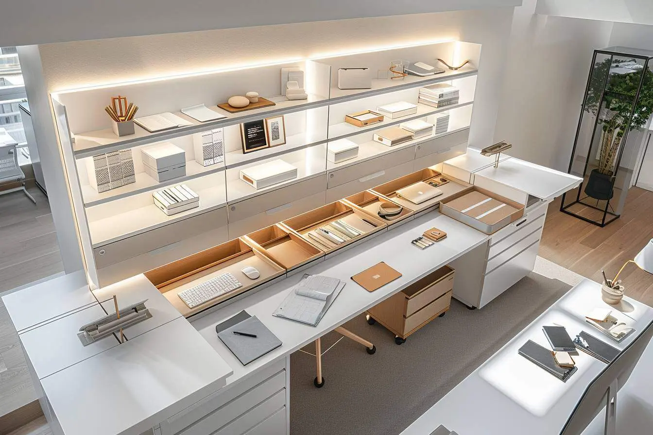 Quels sont les atouts des bureaux ergonomiques équipés de rangements intégrés ?