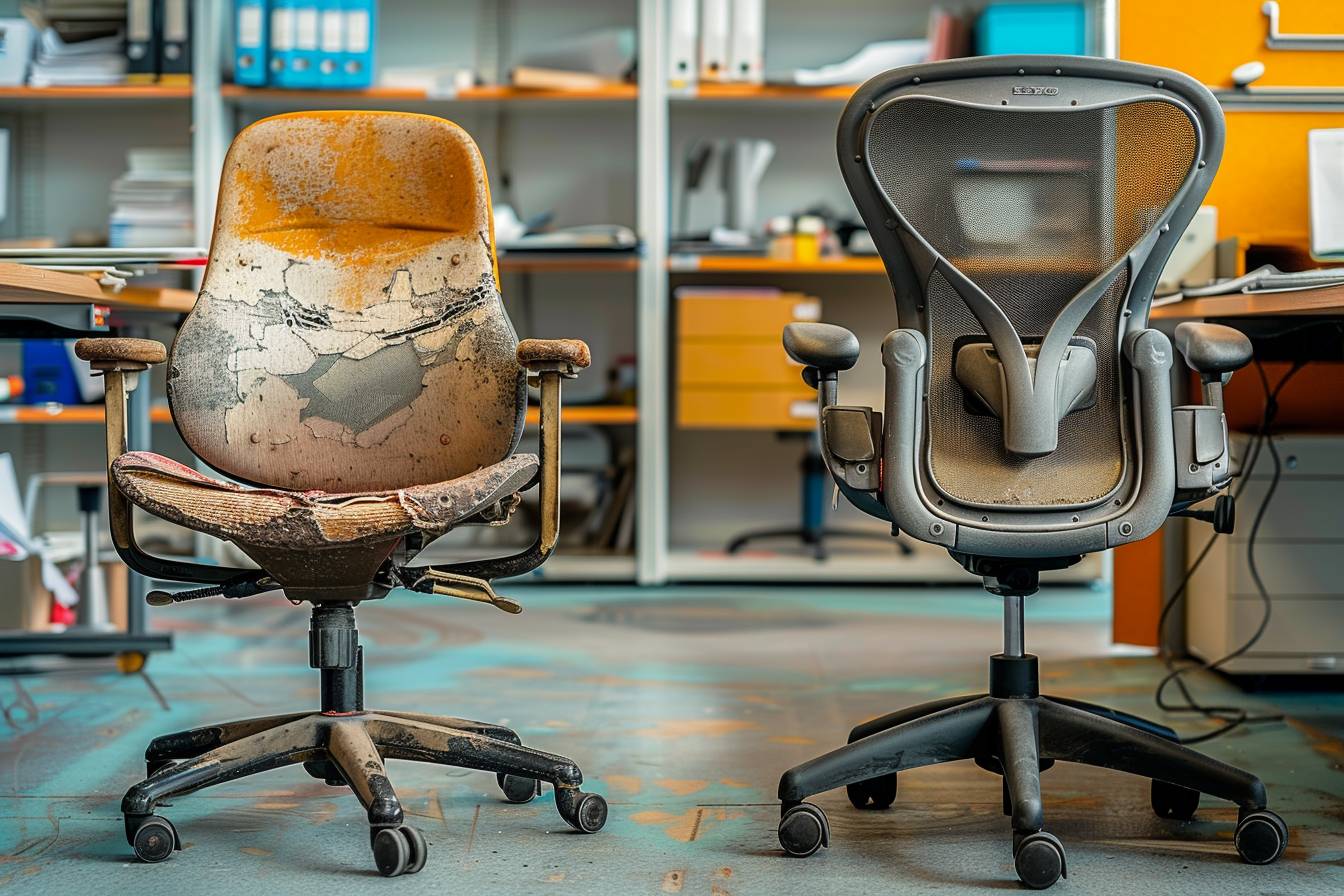 Bureau ergonomique d'occasion vs reconditionné : quelles différences ?