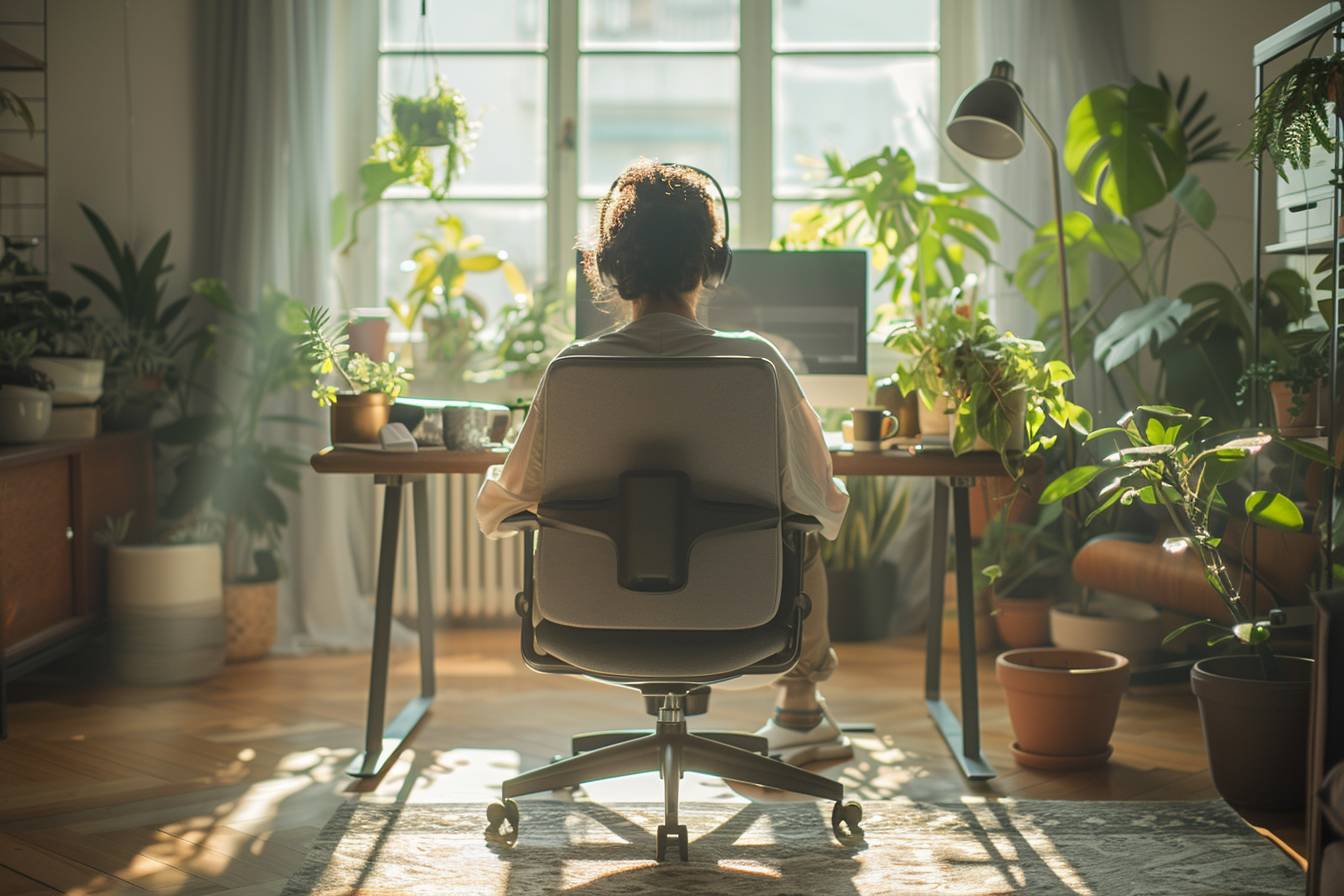 En quoi un bureau individuel améliore-t-il le confort lors du télétravail ?