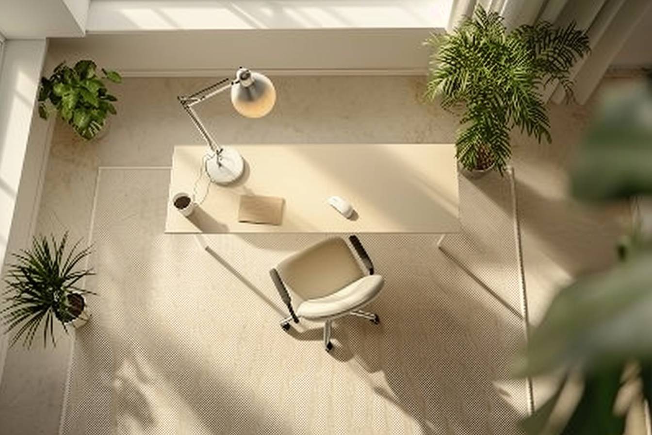 En quoi un éclairage de bureau adapté optimise-t-il l'environnement de travail sur un bureau individuel ?