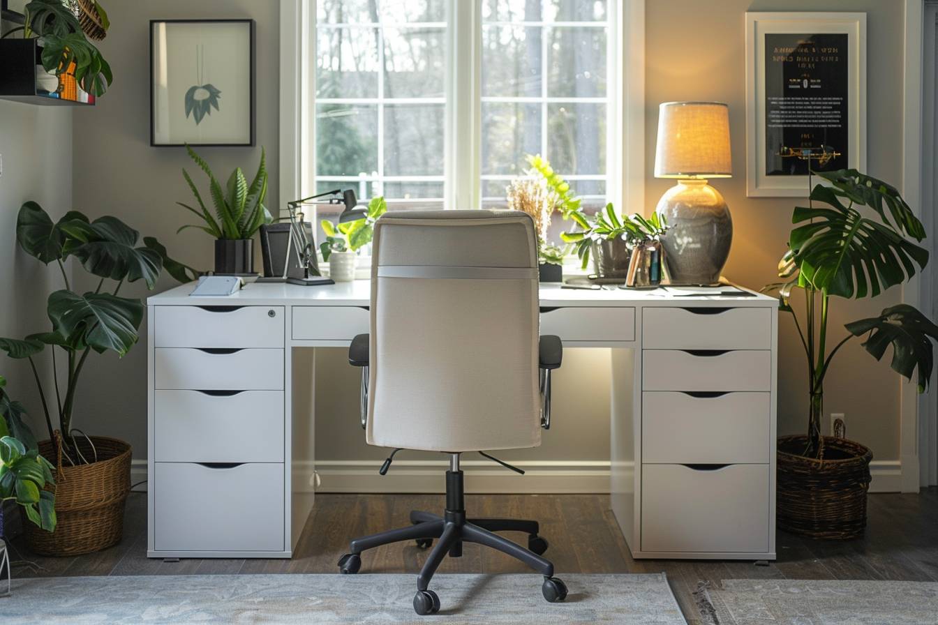 Pourquoi un bureau individuel avec une grande surface est-il pratique pour le télétravail ?