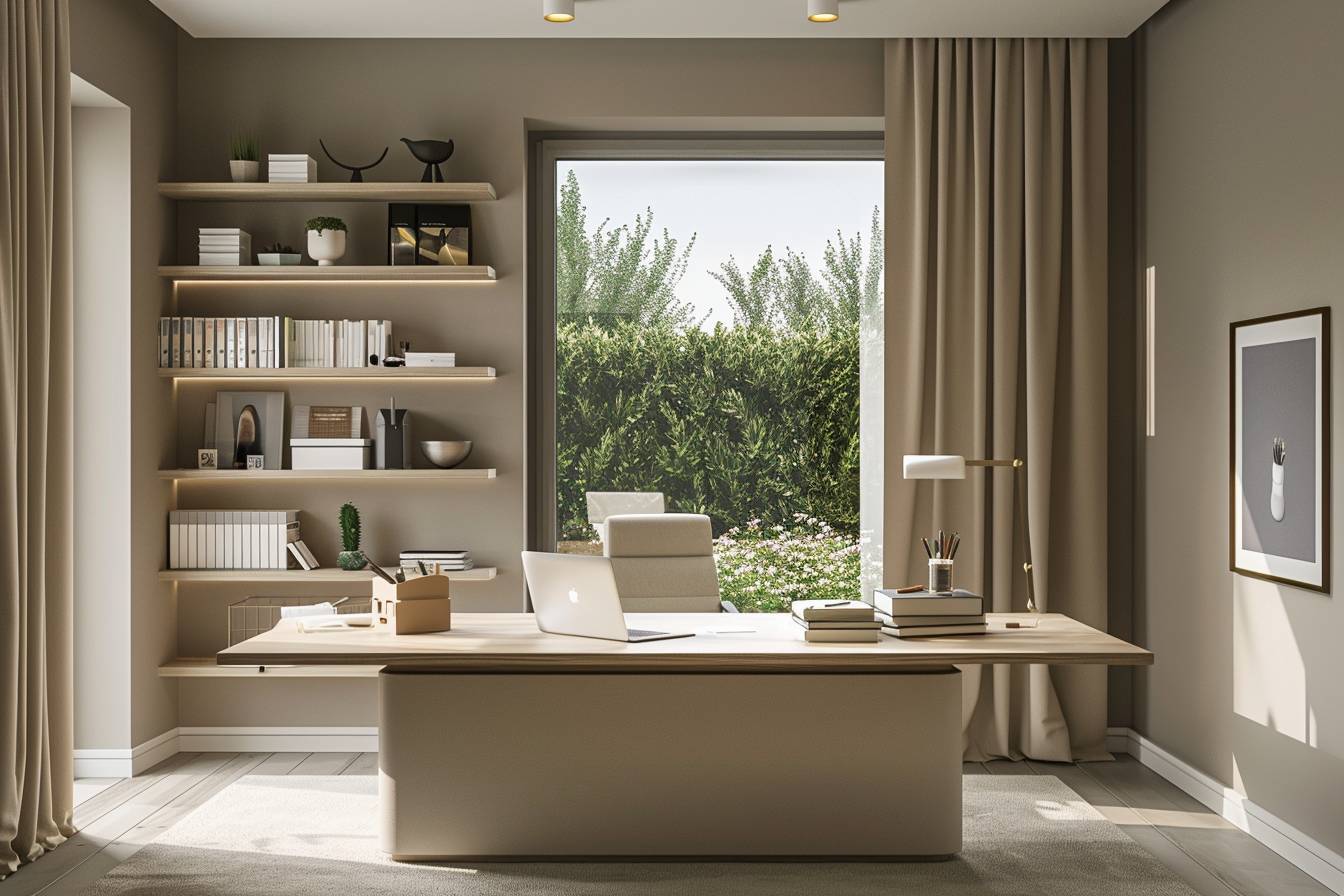 En quoi un bureau individuel aide-t-il à séparer la vie professionnelle de la vie privée à domicile ?