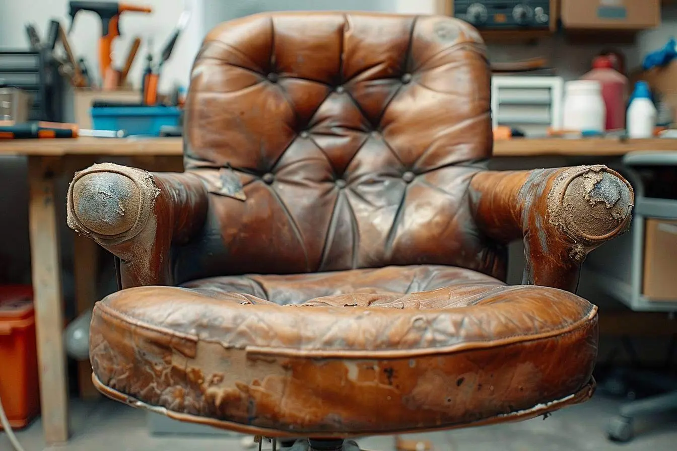 Comment restaurer l’éclat du cuir d’une chaise de bureau reconditionnée ?