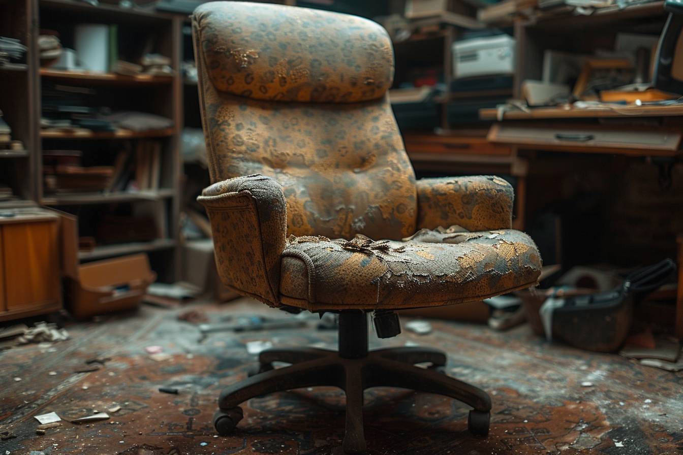 Un fauteuil de bureau d'occasion à prix bas cache-t-il des défauts non visibles ?