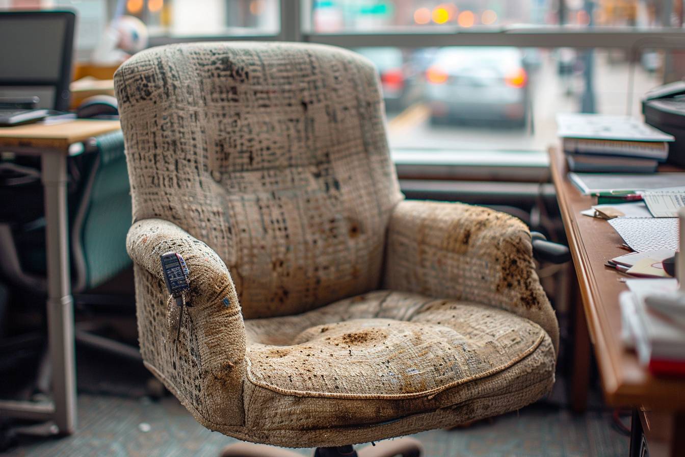 Les matériaux du fauteuil de bureau d'occasion nécessitent-ils des produits spécifiques pour le nettoyage ?