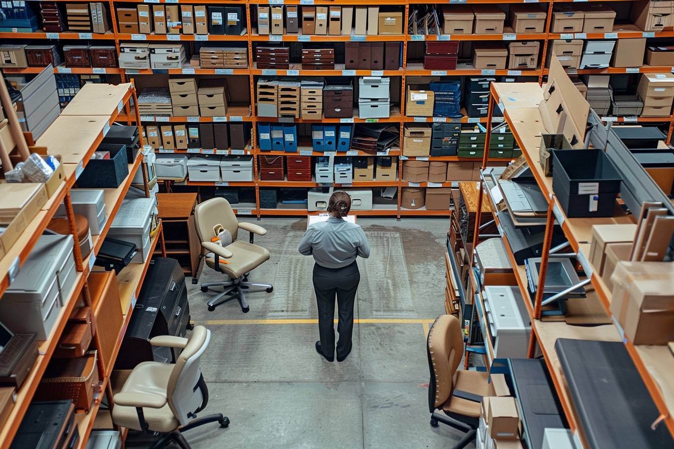 Tri et évaluation : étapes préalables à la revente de mobilier de bureau d’occasion professionnel