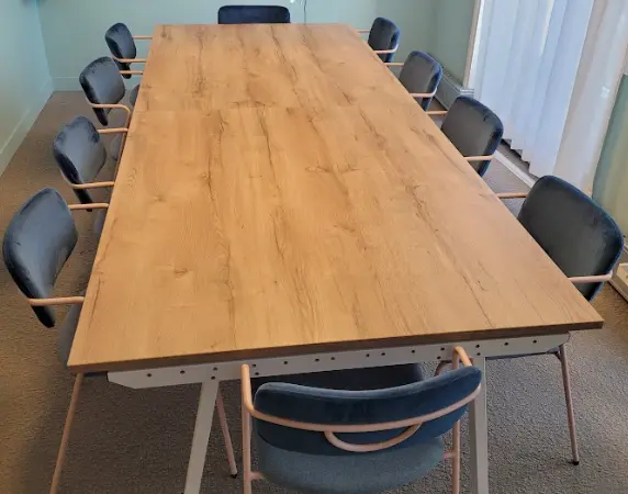 Table de réunion en bois 300x120cm SHIRLEY - OCCASION – Image 2