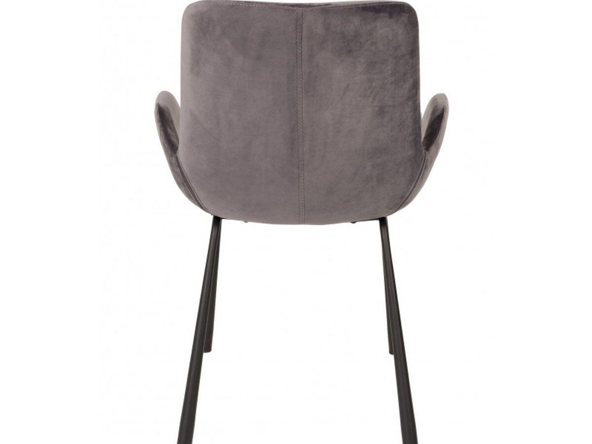 Chaise de réunion Zuiver Brit velours gris  DESIR 5 - OCCASION – Image 5