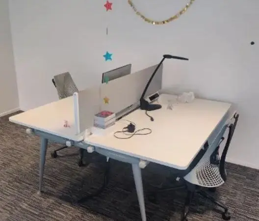 Bench de 2 160x80 Blanc ABAK Herman Miller - OCCASION – Image 3