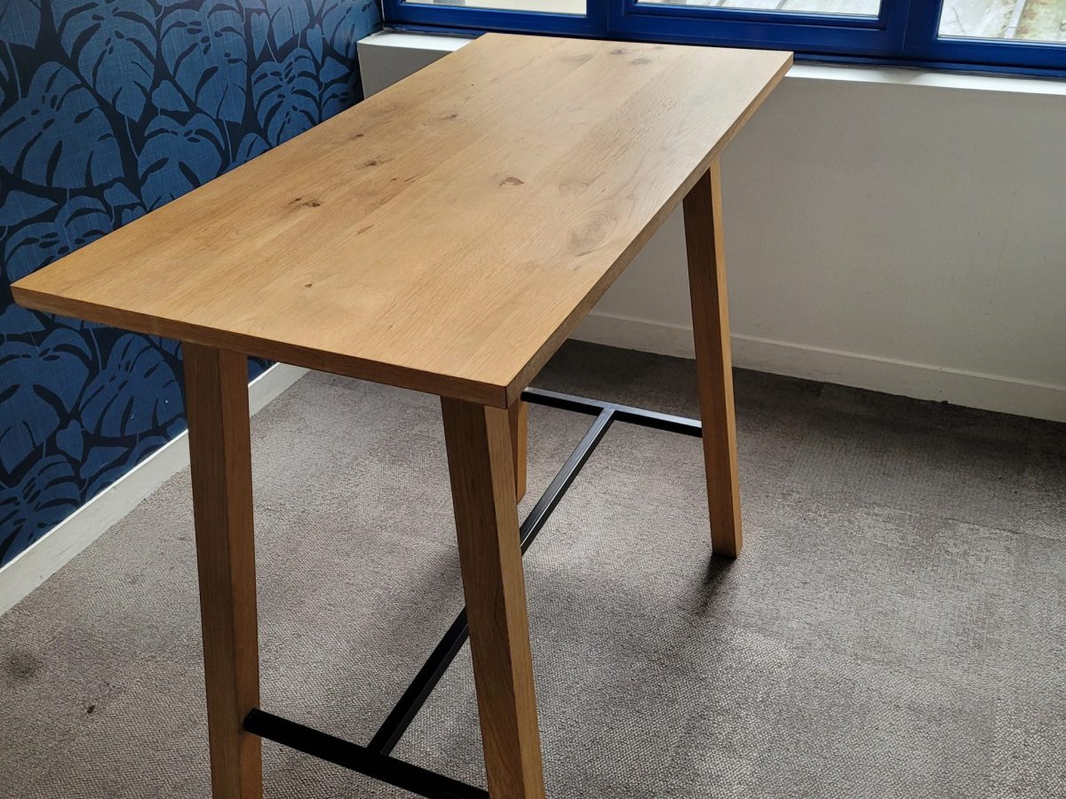 Table haute en bois 104cm - 117x58 ORIANE - OCCASION – Image 3
