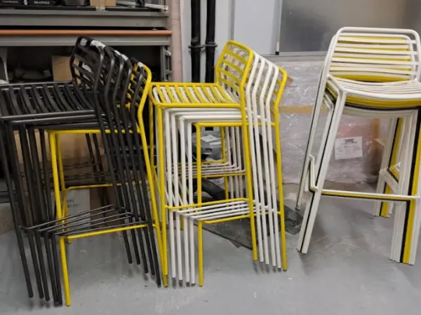 Chaise haute d'extérieur jaune EUREKA - OCCASION – Image 2