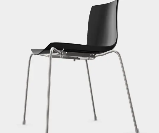 Chaise de réunion Catifa by ARPER noire RELAX - OCCASION – Image 5