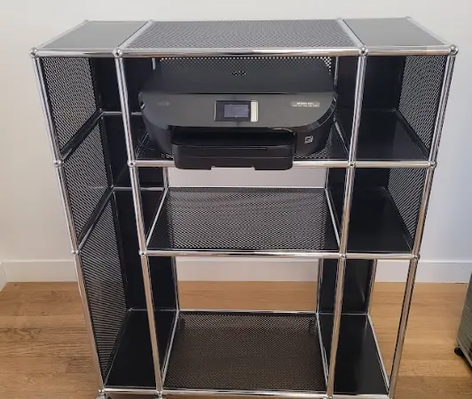 Meuble informatique USM Haller noir - OCCASION – Image 2