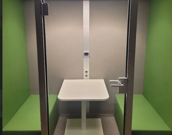 Cabine acoustique 2 places König+Neurath BASILIC verte - OCCASION – Image 4