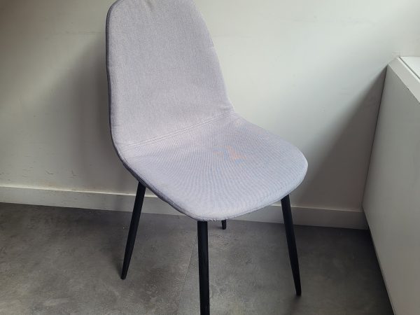 Chaise de réunion tissus gris MAKI - OCCASION – Image 2