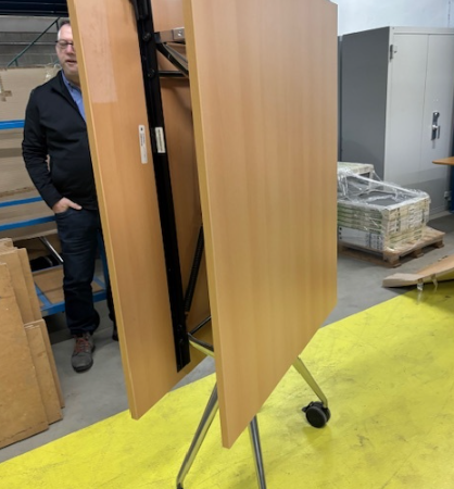 Table pliante König+Neurath 240x100 cm bois/noir - OCCASION – Image 2