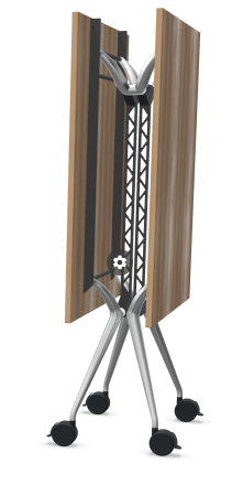 Table pliante König+Neurath 240x100 cm bois/noir - OCCASION – Image 7