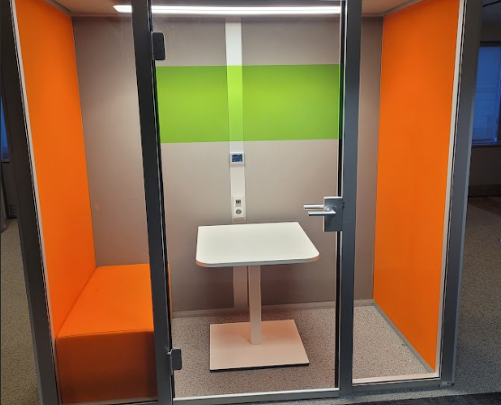 Cabine acoustique 2 places König+Neurath BASILIC orange - OCCASION – Image 4