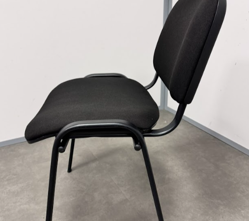 Chaise de réunion noire JERONIMO - OCCASION – Image 3