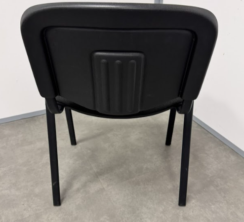 Chaise de réunion noire JERONIMO - OCCASION – Image 4