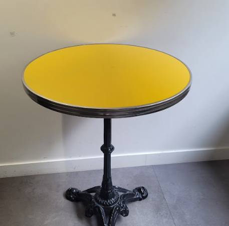 Table ronde bistrot Ardamez Jaune MAKI - OCCASION – Image 2
