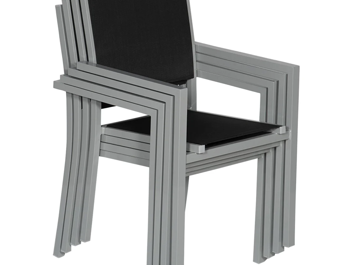 Chaise d'extérieur noire AFIDA - OCCASION – Image 2