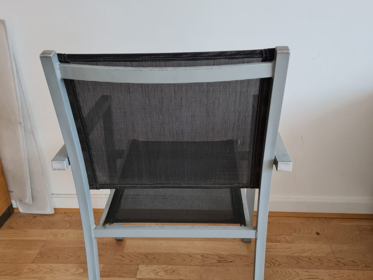 Chaise d'extérieur noire AFIDA - OCCASION – Image 5