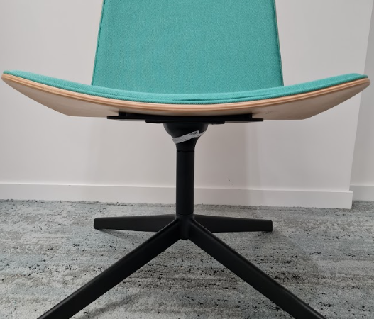 Fauteuil design Enea Lottus Lounge bleu SENSE - OCCASION – Image 5