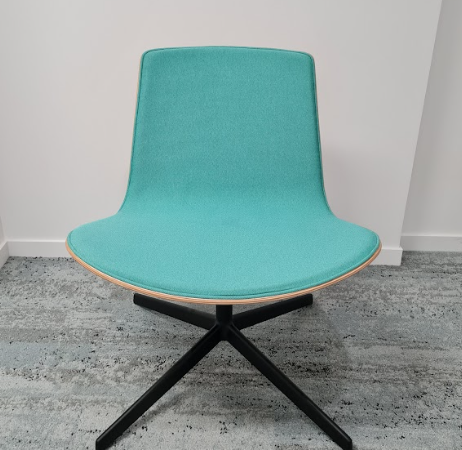 Fauteuil design Enea Lottus Lounge bleu SENSE - OCCASION – Image 2