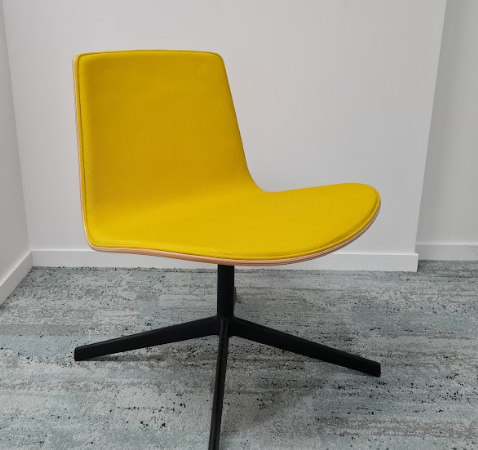 Fauteuil design Lottus Lounge jaune SENSE - OCCASION – Image 5