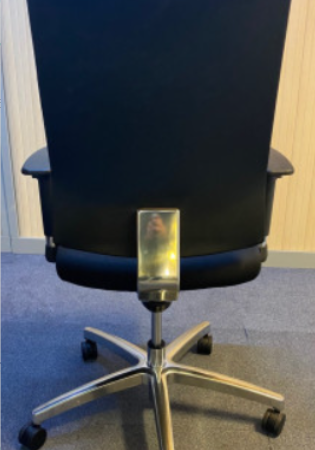 Fauteuil en tissu noir VIRTUOSE - OCCASION – Image 5