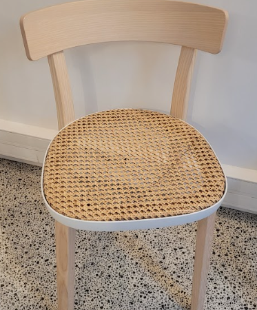 Chaise Pedrali en bois et osier DESIR 6 - OCCASION – Image 2