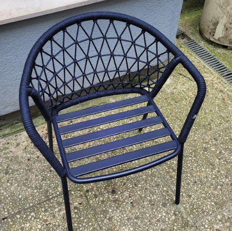 Chaise extérieure Pedrali bleu marine DESIR 6 - OCCASION – Image 2