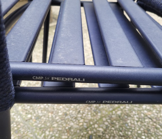 Chaise extérieure Pedrali bleu marine DESIR 6 - OCCASION – Image 4