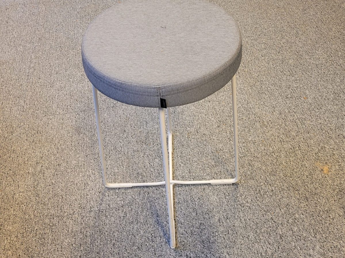 Tabouret mi-haut gris REANA - OCCASION – Image 2