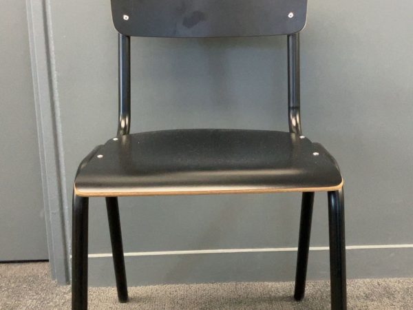Chaise en bois et métal noir JOBI - OCCASION – Image 2