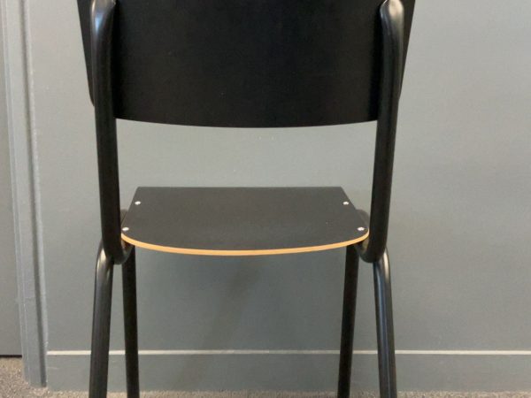 Chaise en bois et métal noir JOBI - OCCASION – Image 4