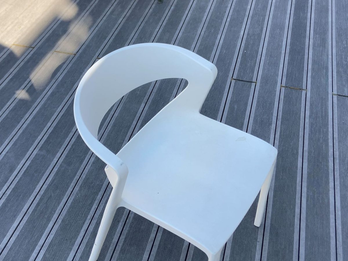 Chaise Kastel Kicca One blanc JOBI - OCCASION – Image 4