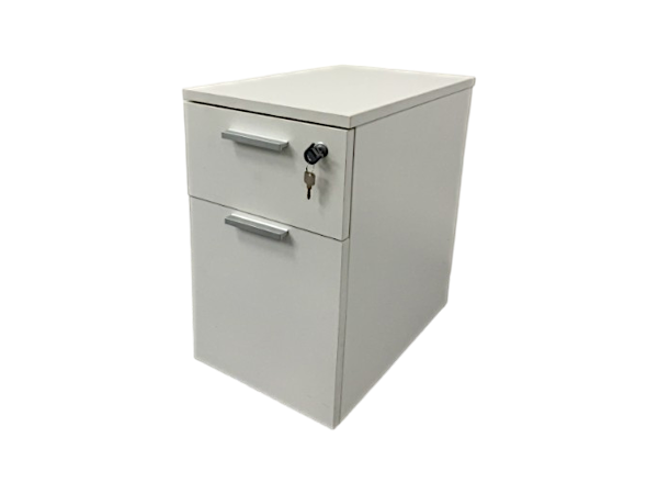 Caisson-slim-2-tiroirs-blanc-JOBI-OCCASION