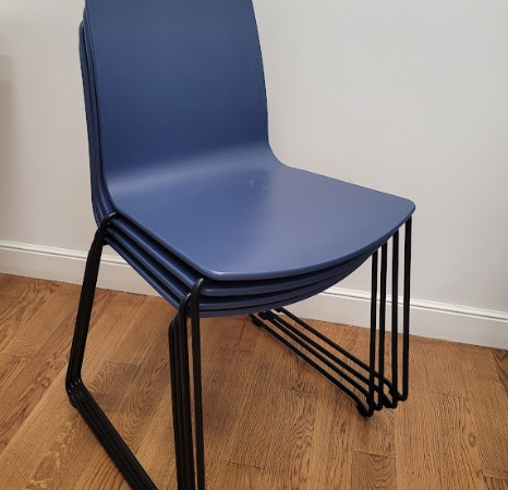 Chaises empilable Inclass PREMIERE bleue - OCCASION – Image 4