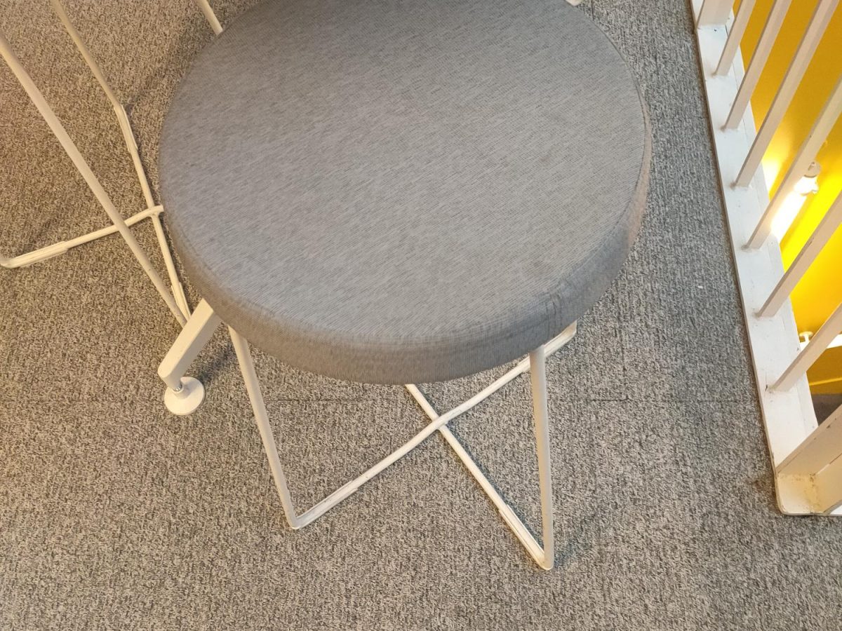 Tabouret mi-haut gris REANA - OCCASION – Image 4