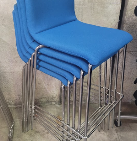 Chaise haute Narbutas bleue KARAOKE - OCCASION – Image 2