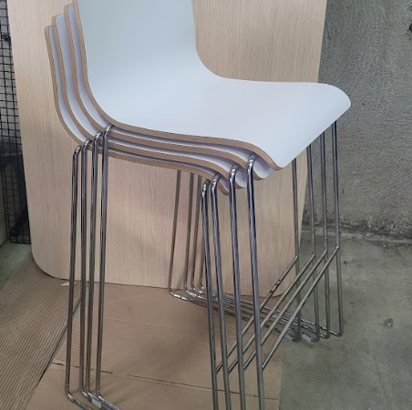 Chaise haute Narbutas KARAOKE blanc/bois - OCCASION – Image 2